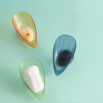 Soap box decoration soap rack suction cup wall-mounted non-perforated creative drain rack without water storage