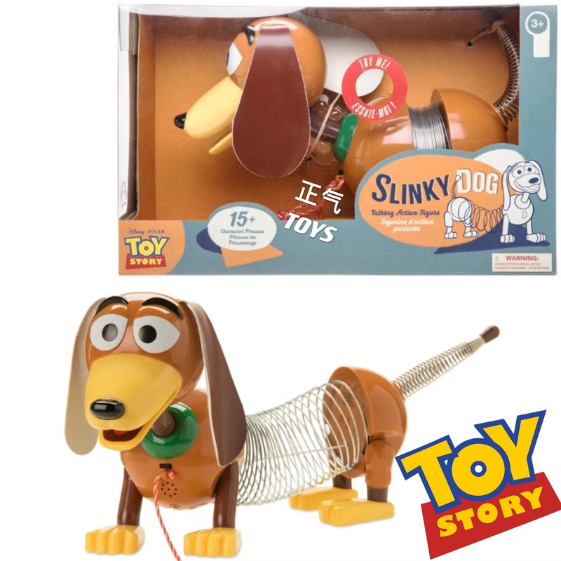 Authentic Disney Toy Story 4 Talking Spring Dog Slinky Dog Buzz Woody Figurine Decoration