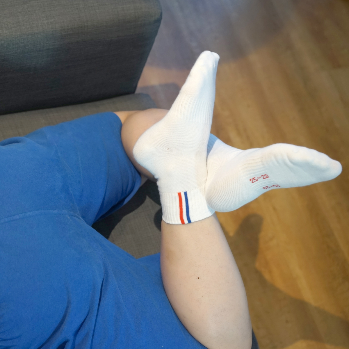 Kumamoto Cotton Shop Towel Bottom Pure Cotton Mid Tube Sports Men's Socks