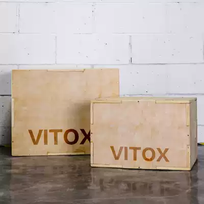 Jump box jump stool combination wooden training jump box two-piece jump pedal detachable combination physical training box Fitness equipment