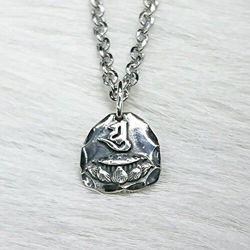 Japan direct mail Koyasan Propaganda Master Konghai Sanskrit lettering 925 silver necklace guard