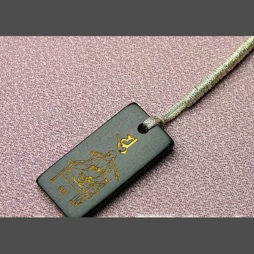 Japan Direct Mail Hirofa Master Air Sea Black Sandalwood Goalie Bag Pendant Sandalwood Mobile Phone Chain-Taobao