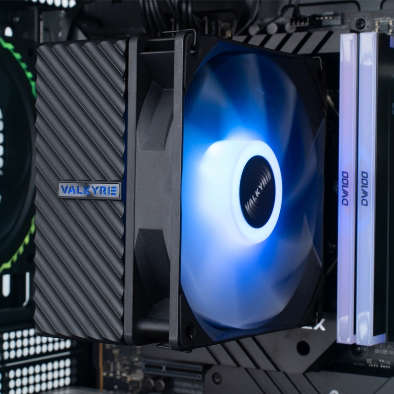 Brand New Valkyrie Aq125 Radiator Cpu Fan 4 Copper Pipes Argb Sync Desktop Computer Air Cooling