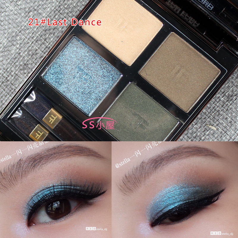 Tom Ford T Tom Ford F Phấn mắt bốn màu 10g Phấn màu Matte Matte Pearlescent Màu đất kéo dài - Bóng mắt bảng mắt naked