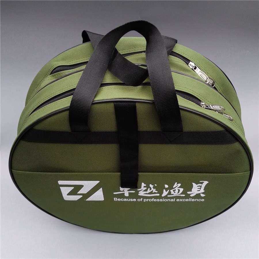 Canvas thickened full waterproof abrasion resistant small fish guard bag 45cm50cm round fishing gear bag fish cage bag