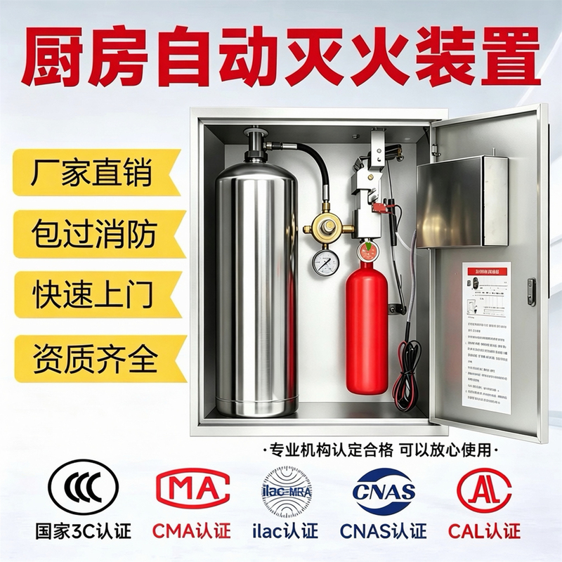 Kitchen Automatic Fire Extinguishing System, Fire Suppression System, Kitchen Fire Suppression Equipment, Automatic Sprinkler System for Restaurant Kitchens