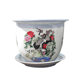Jingdezhen ceramic ໂຖປັດສະວະດອກໄມ້ຂະຫນາດໃຫຍ່, ຫມໍ້ດອກ, ຫມໍ້ຕົ້ນໄມ້, ຕົ້ນໄມ້ໂຊກດີ, ຂອງຂວັນວັນເກີດທີ່ສູງສໍາລັບຜູ້ສູງອາຍຸ, orchid, crane ແລະຮູບອາຍຸຍືນ