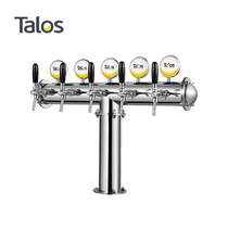 Talos Beer Distribution Equipment Bar Stainless Steel Beer Tower Large T 5 Hole Pillar 1045507