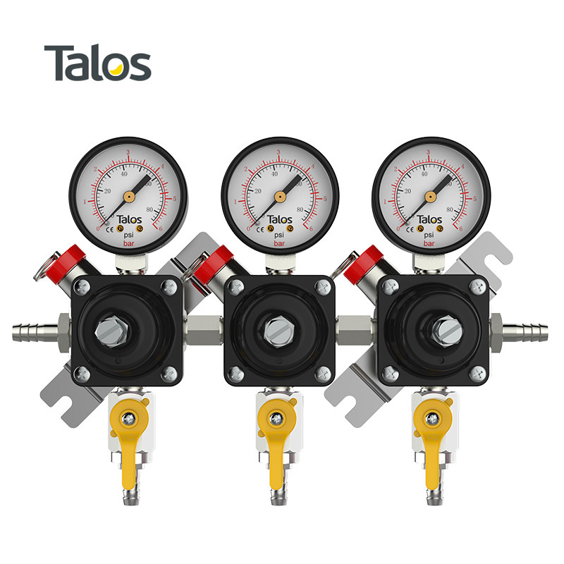 Talos Tarros Beer Distribution Equipment Beer Barrel Accessories Pressure Reduction Carbon Dioxide Gas Cylinder Pressure Meter