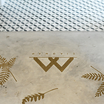  Pure brass 2MM thick recommended cement floor inlaid with special literary retro creative space custom floor flowers