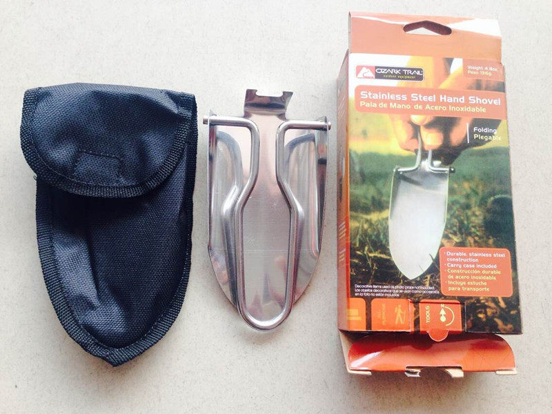 Practical Portable Outdoor Tool Stainless Steel Folding Shovel Camping Mini Pocket Folding Shovel Gardening Garden Shovel