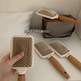 Синь помогает продуктовому магазину деревянную ручку массаж расчесывание роста для волос Гладкая комбинация.