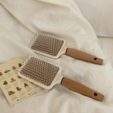 Синь помогает продуктовому магазину деревянную ручку массаж расчесывание роста для волос Гладкая комбинация.