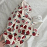 Клубника, коралловое мягкое маленькое милое полотенце для домашнего использования для умывания, хорошо впитывает воду