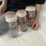 Синь банда продуктовая бумага Портативная прозрачная чашка стакана стакана с большим кабинет.