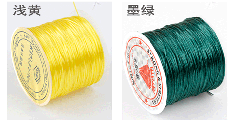 Tự làm thủ công đính cườm dây Nhật Bản nhập khẩu dây thun cao su dây đeo vòng tay dây tinh thể dây đàn hồi phẳng - Vòng đeo tay Clasp vòng trầm hương