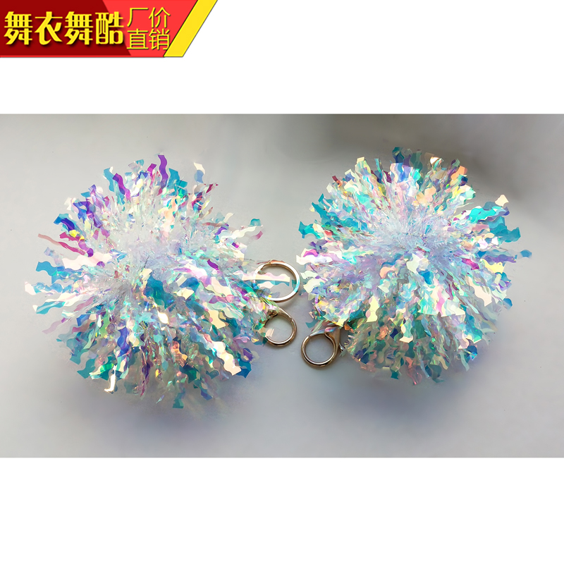 Dance clothes dance cool cheerleading commemorative small flower ball keychain pendant cca competition awards souvenir bag ornaments