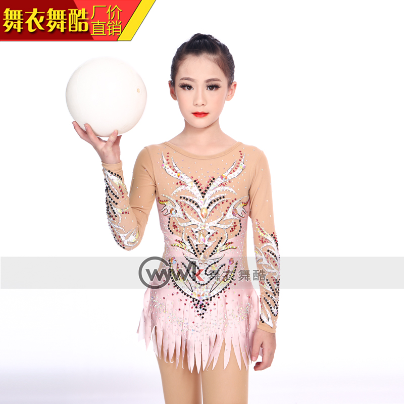 Dance clothes dance cool rhythmic gymnastics clothing bodybuilding competition rubber band professional female art test performance custom cheerleading training skirt