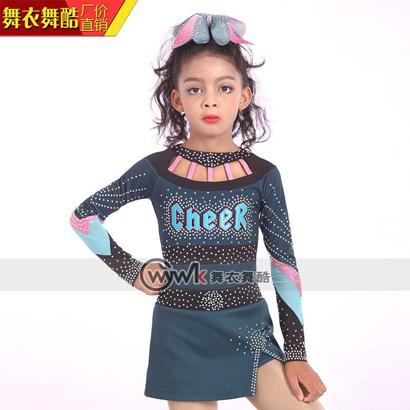 Dance clothes dance cool cheerleading clothes cheerleading professional school girls children's game football baby training performance