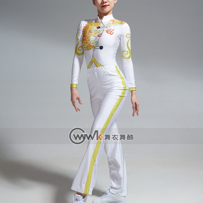 Dance clothes dance cool Foss aerobics gym clothes gymnastics skills professional art examination verification test competition children's training female performance