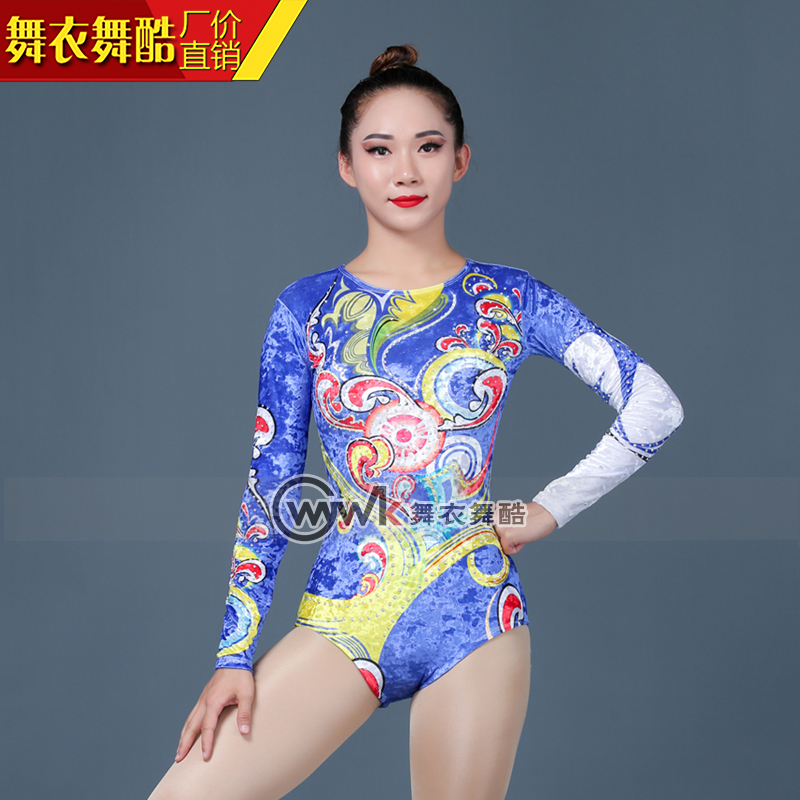Dance clothes dance cool competitive gymnastics clothing bodybuilding competition skills art test female professional performance custom rubber band athletic clothing