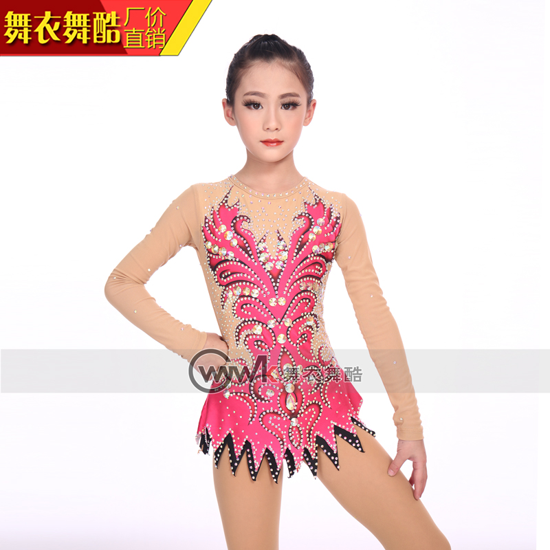 Dance clothes dance cool rhythmic gymnastics clothing bodybuilding competition rubber band professional female art test performance custom cheerleading training skirt