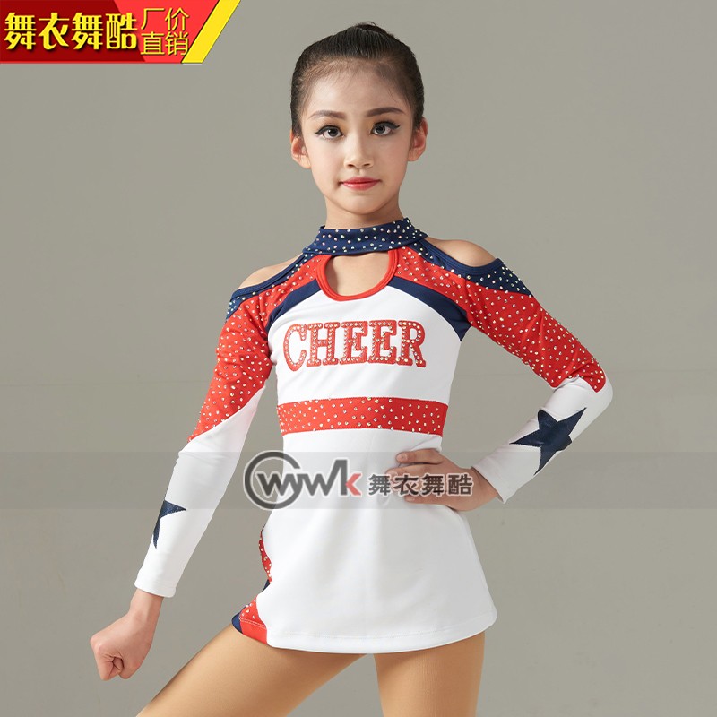Dance clothes dance cool cheerleading clothes cheerleading professional school girls children's game football baby performance training performance