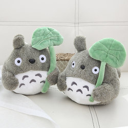 ງາມ Lotus Leaf Totoro Miyazaki Hayao Anime Totoro Doll Plush Toy Doll Pillow ຂອງຂວັນເດັກນ້ອຍ Doll