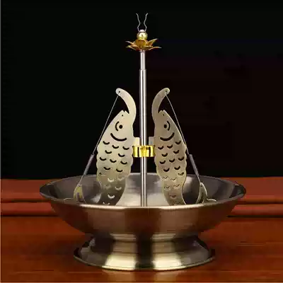 Large antique sandalwood stove 12 hours 24 hours anti-sagging anti-extinguishing ring incense burner for Buddha household incense burner