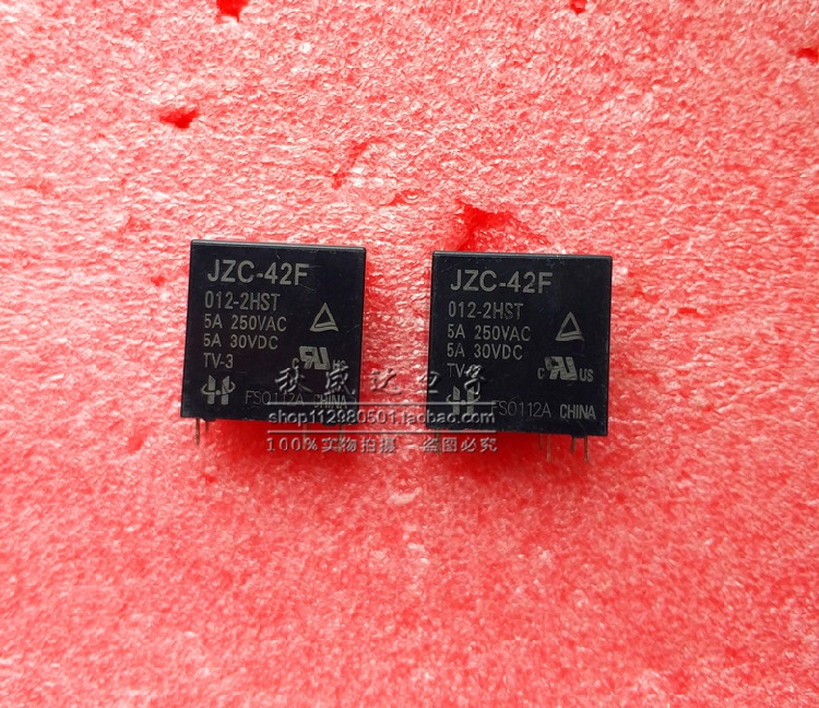 Loose New HF Macro Hair Relay JZC-42F-012-2HST 2HS 5A 12VDC 2 groups often open-Taobao