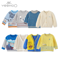 3 folded up in English Childrens autumn clothes baby clothes male baby sweater boy pure cotton-knitted sweatshirt child sweaters