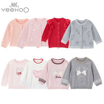 3 folded up in English Spring and autumn baby sweater womens baby cardio-hoodie girl sweaters