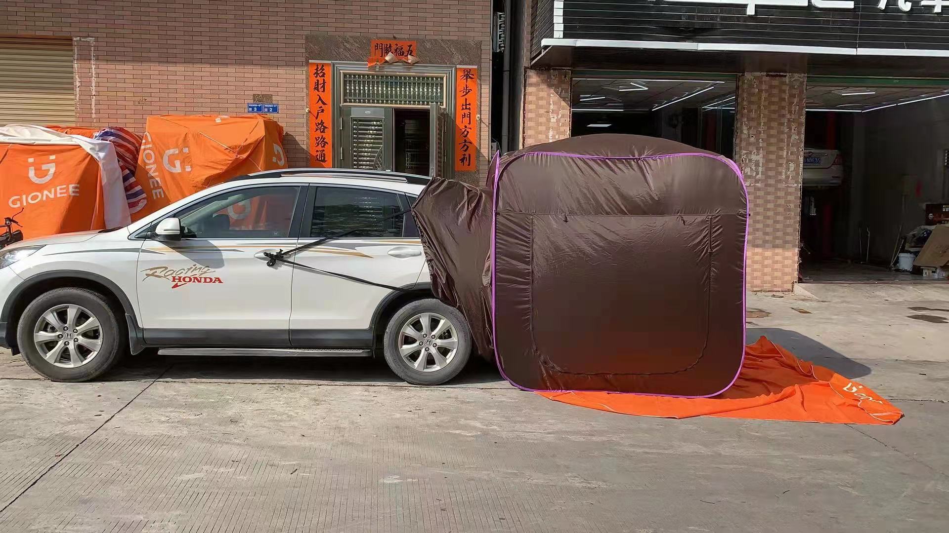 風行推薦 Suv車尾帳篷露營車帳篷自駕游淋浴帳篷車載帳篷戶外后備箱延伸帳 露天拍賣