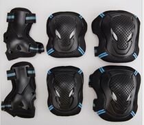 Skating protective gear suit 6 pieces of skateboard wheels sliding kneecap armguard elbow guard male and female children outdoor anti-fall sports protection thickened