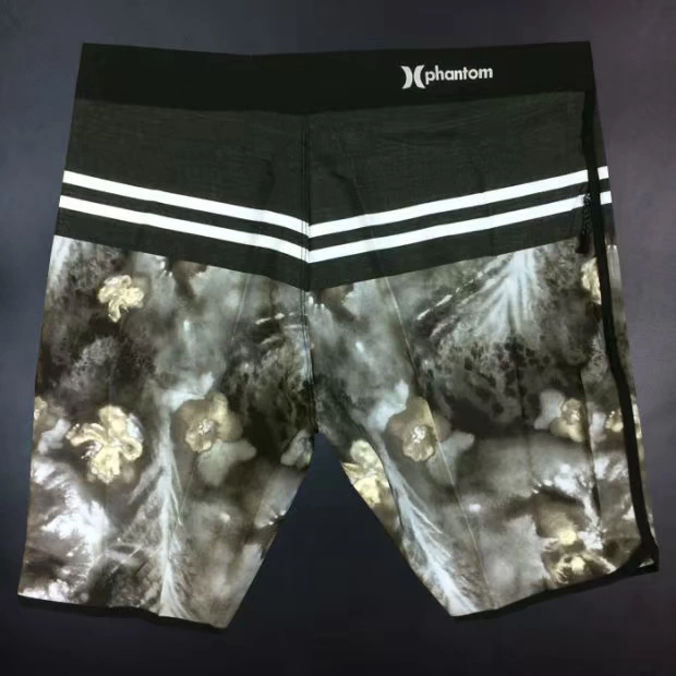 Quần short nam đi biển thi đấu thể dục nhanh khô quần dài năm điểm quần thể thao quần short thể thao màu đỏ mùa hè lướt sóng quần short dài đến đầu gối - Quần bãi biển