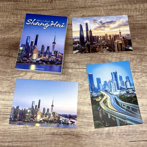 Shanghai International Metropolis Photography Postcard Oriental Pearl Lujiazui the Bund Tourism Souvenir Gift Card