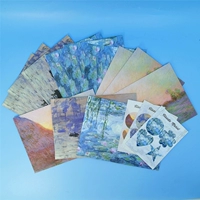 Всемирно известная живопись Моне Просвещение Wetlotia Sunrise Impression Exquisite Poscard Card Card Stare Searing Sticking