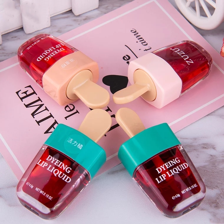 ZUZU nhuộm môi dạng lỏng son môi nhỏ kem không dễ bị mất màu độ ẩm không thấm nước son bóng môi mật ong cắn môi trang điểm ẩm - Son bóng / Liquid Rouge 	son bóng romand màu 04