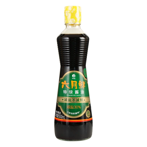 Специальный соевый соус Xinhe June Fresh, 500 мл * 2 бутылки. Без добавления консервантов для жарки и свежести при погружении в холодный легкий соевый соус.