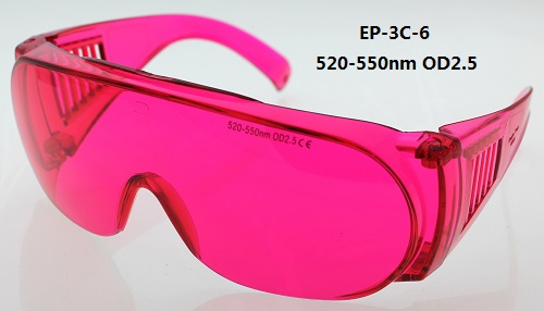 Green laser protective glasses Green light path adjusted to safety mirror LED green light observation safety mirror