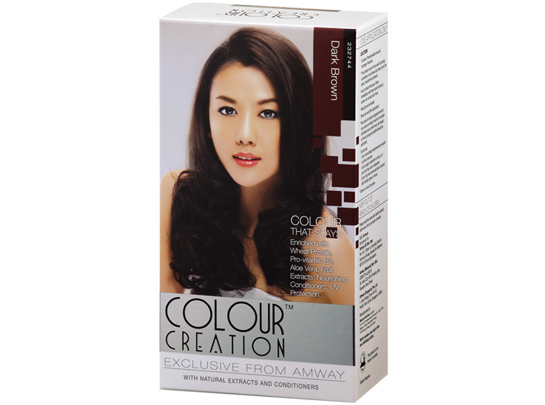 Amway Hair Cream Hair Dye No 45 Dark Brown Close To Black Cover