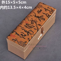 Коричневая каллиграфия - 14×4×4см внутри.