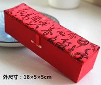 Красная каллиграфия - 17×4×4см внутри.