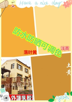 Exterior Wall latex paint khaki wall paint outdoor waterproof coating sunscreen ginger paint water-based paint Villa self-brush