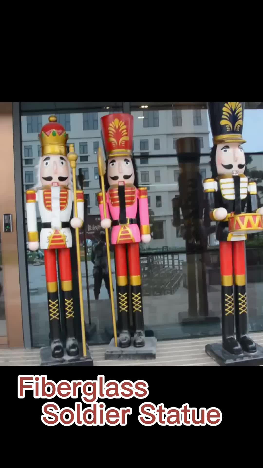 Support Customized Large Life Size Nutcracker Sculpture/fiberglass