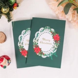 Рождественская трехмерная открытка, карточки для письма, DIY, подарок на день рождения, 3D, делается под заказ