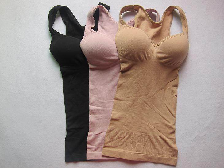 Special thin seamless body light shaping body cup One-piece vest No rim bra Underwear base top