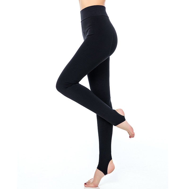 Export original single velvet thickened tights Slim slim footstool footstool pants women's warm pants sanitary pants wear outside