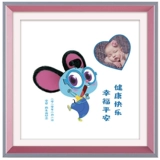 Детская шерстяная картина для младенца, сувенир, подарок на день рождения, делается под заказ, большие глаза, 2020