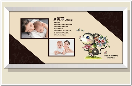 吉祥童子 Детская шерстяная картина для младенца, сувенир, подарок на день рождения, делается под заказ, 2020